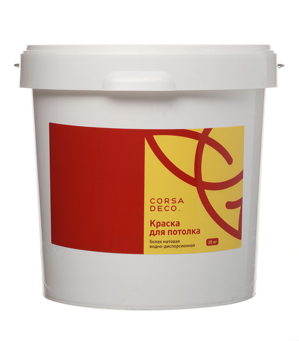 Краска водно-дисперсионная для потолка Corsa Deco белая 25 кг