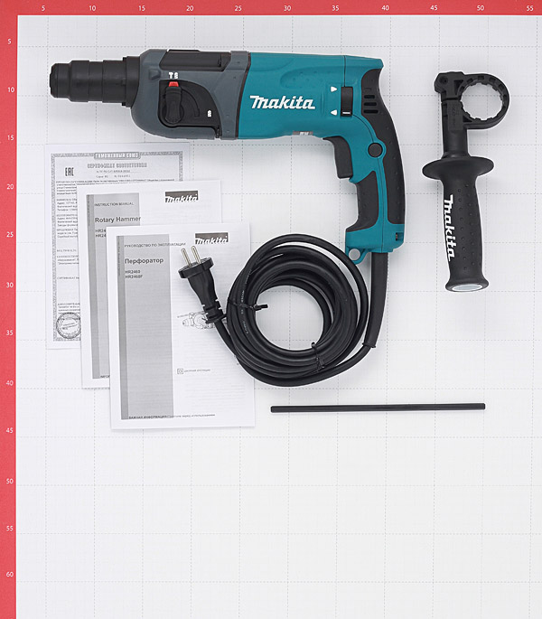 фото Перфоратор электрический makita hr2460 780 вт 2,7 дж sds-plus